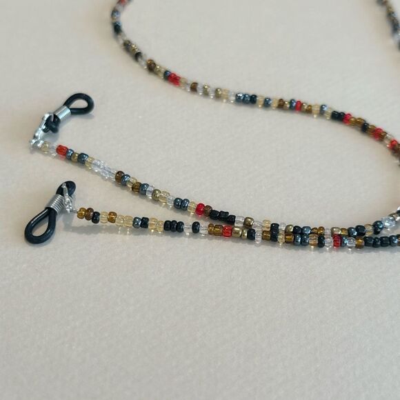 Multicolor Beaded Eyeglass Chain M1270 - Picture 5 of 6